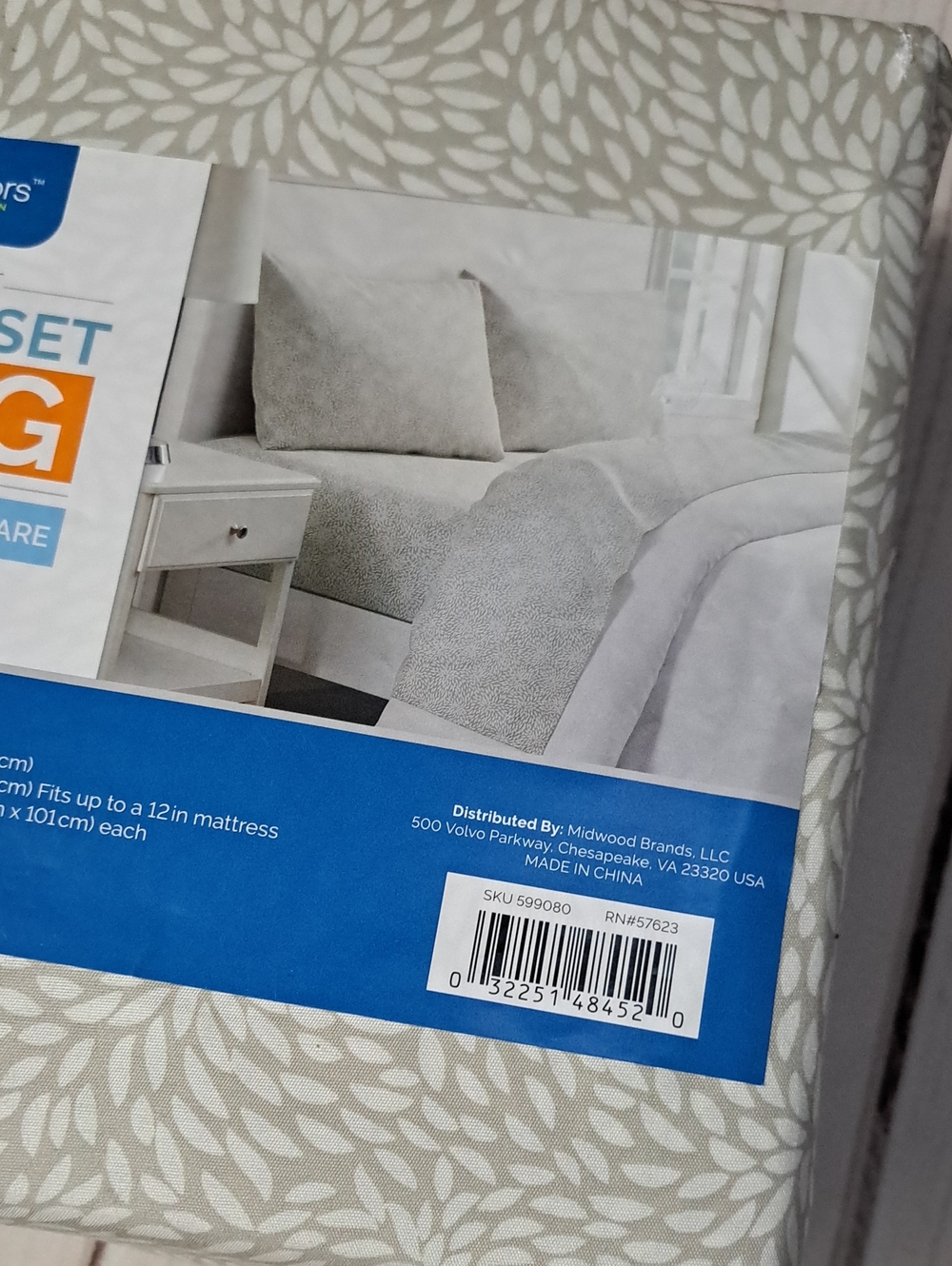 Taupe King Sheet Set - Picture 3 of 4